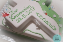 Kommunionstorte . Erstkommunion . Kreuz . Motivtorte .