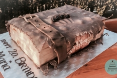 Geburtstagstorte . Harry Potter Torte . Monster Book .